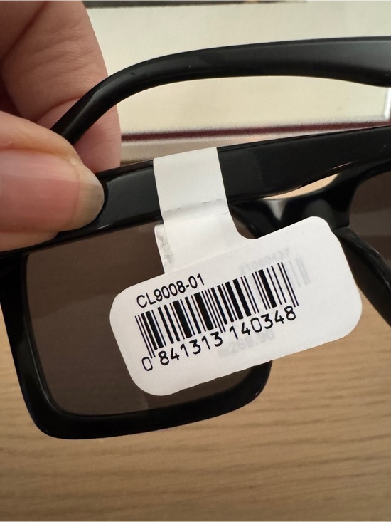 NWT CAROLINA LEMKE Lupin Chunky Rectangular Black Sunglasses main image 5